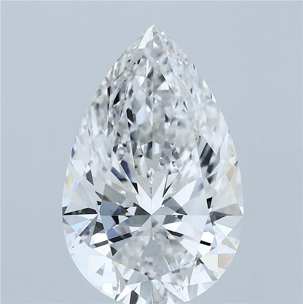 3.09 Carat Pear Lab Grown Diamond, Excellent Polish, F Color, VS1 Clarity