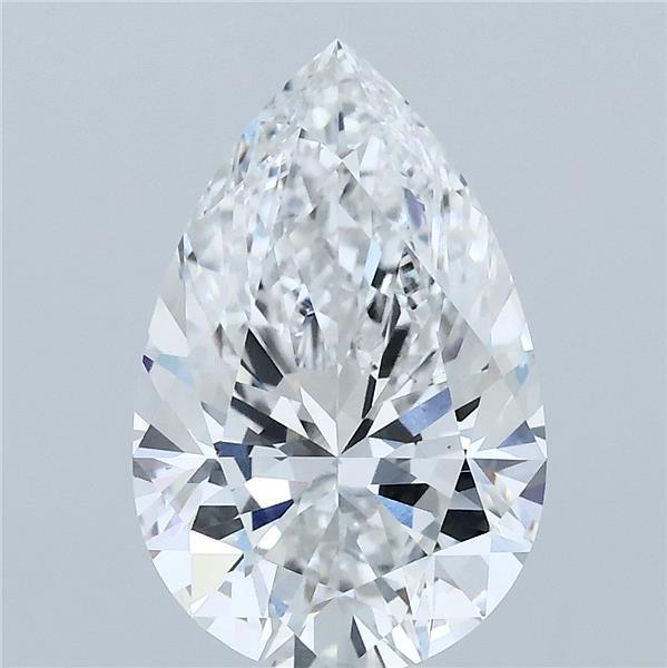 3.60 Carat Pear Lab Grown Diamond, Excellent Polish, E Color, VS1 Clarity