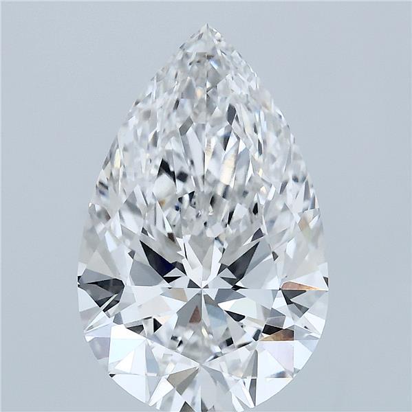 4.01 Carat Pear Lab Grown Diamond, Excellent Polish, F Color, VVS2 Clarity