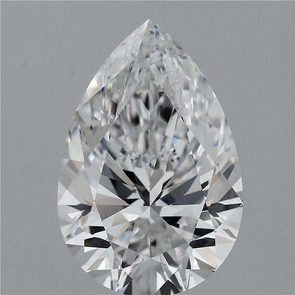 5.19 Carat Pear Lab Grown Diamond, Excellent Polish, E Color, VVS1 Clarity