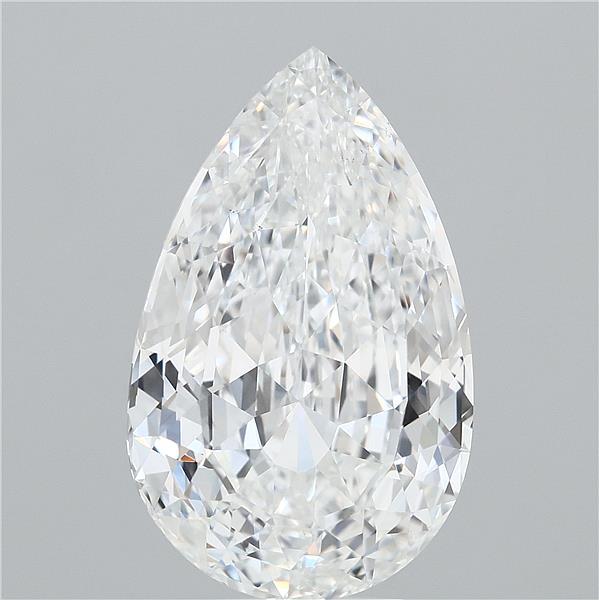 5.26 Carat Pear Lab Grown Diamond, Excellent Polish, F Color, VS1 Clarity