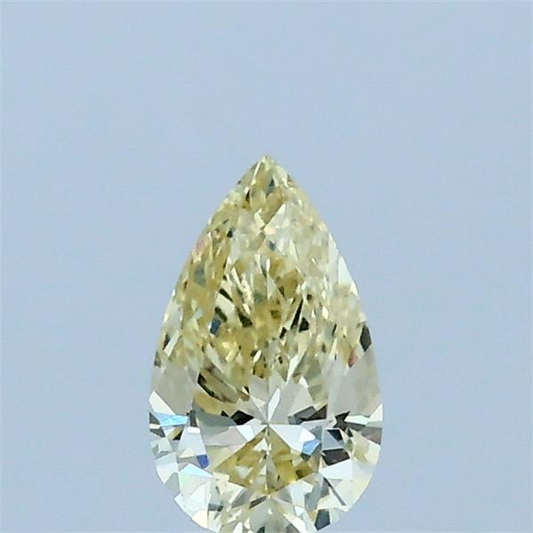0.32 Carat Pear Lab Grown Diamond, Fancy Yellow Color, VVS2 Clarity