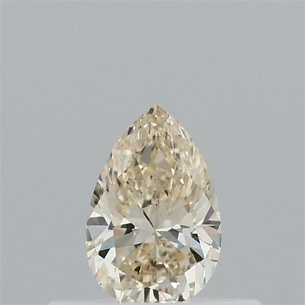 0.32 Carat Pear Lab Grown Diamond, Fancy Light Yellow Color, VS1 Clarity