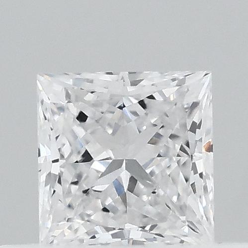 0.33 Carat Princess Lab Grown Diamond, Very Good Polish, D Color, VVS2 Clarity