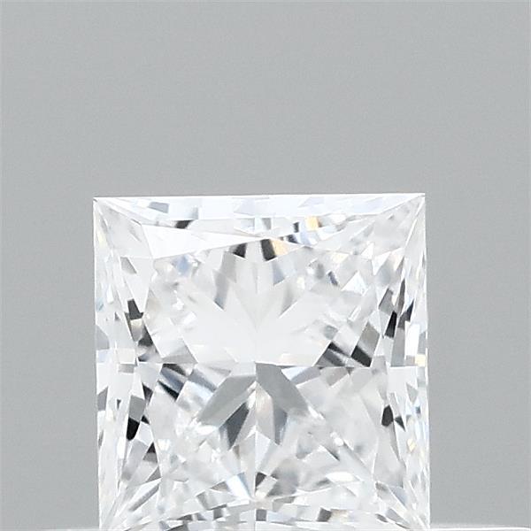 0.35 Carat Princess Lab Grown Diamond, Very Good Polish, D Color, VVS2 Clarity