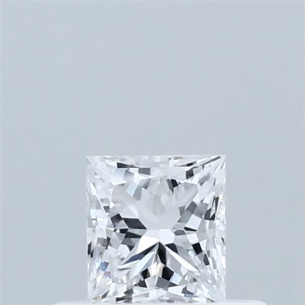 0.41 Carat Princess Lab Grown Diamond, Very Good Polish, D Color, VVS2 Clarity