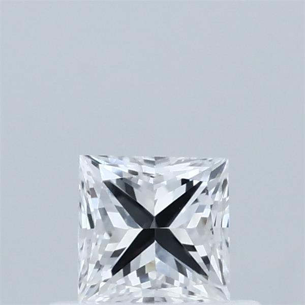 0.51 Carat Princess Lab Grown Diamond, Very Good Polish, D Color, VVS2 Clarity