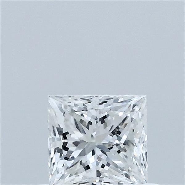 0.52 Carat Princess Lab Grown Diamond, Very Good Polish, E Color, VVS1 Clarity
