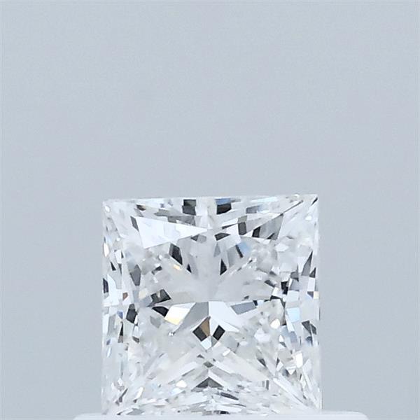 0.53 Carat Princess Lab Grown Diamond, Very Good Polish, D Color, VVS2 Clarity
