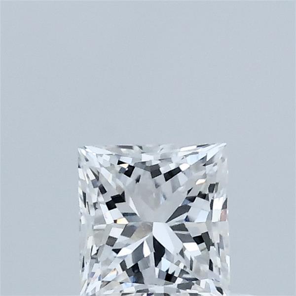 0.56 Carat Princess Lab Grown Diamond, Very Good Polish, D Color, VVS2 Clarity