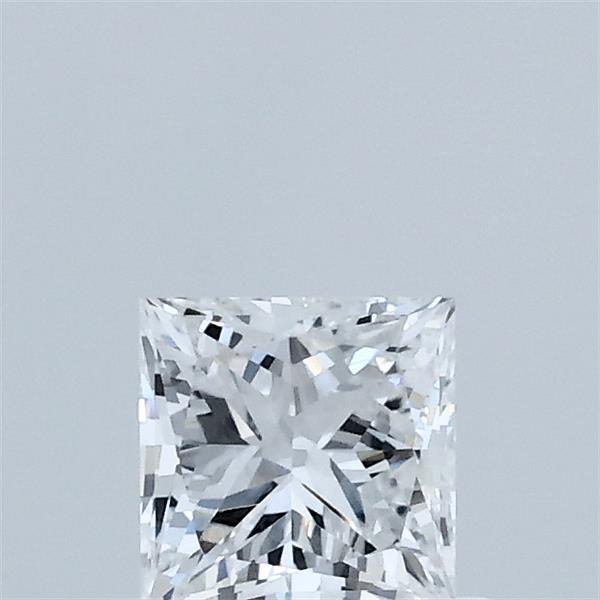 0.58 Carat Princess Lab Grown Diamond, Very Good Polish, D Color, VVS1 Clarity