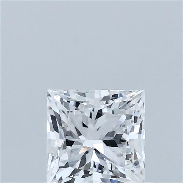 0.63 Carat Princess Lab Grown Diamond, Very Good Polish, D Color, VVS2 Clarity