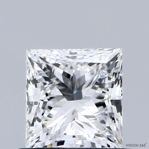 0.75 Carat Princess Lab Grown Diamond, Very Good Polish, D Color, VVS1 Clarity