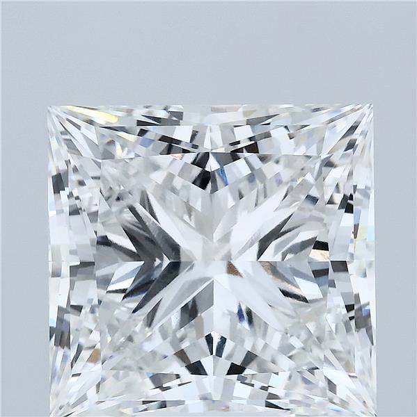 10.00 Carat Princess Lab Grown Diamond, Excellent Polish, E Color, VVS2 Clarity