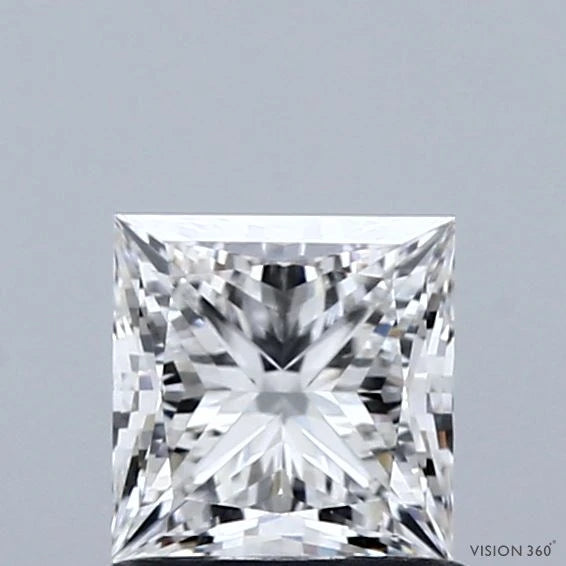 1.01 Carat Princess Lab Grown Diamond, Excellent Polish, F Color, VVS1 Clarity