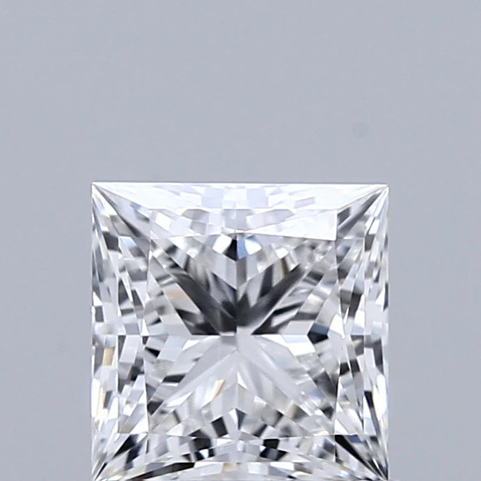1.02 Carat Princess Lab Grown Diamond, Excellent Polish, E Color, IF Clarity