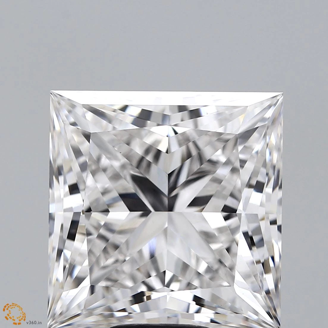 10.33 Carat Princess Lab Grown Diamond, Excellent Polish, G Color, VVS2 Clarity