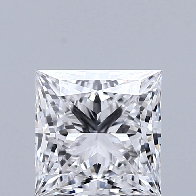 1.06 Carat Princess Lab Grown Diamond, Excellent Polish, E Color, VVS1 Clarity