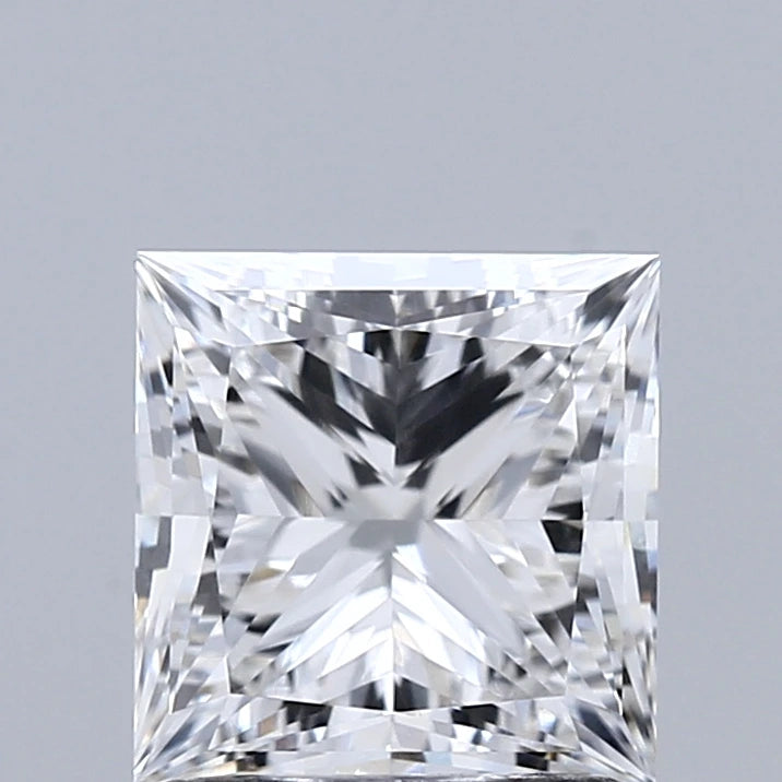 1.50 Carat Princess Lab Grown Diamond, Excellent Polish, E Color, IF Clarity