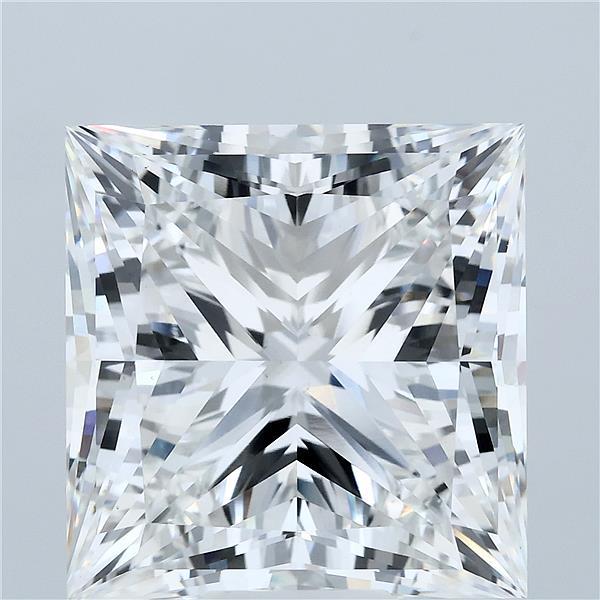 15.00 Carat Princess Lab Grown Diamond, Excellent Polish, F Color, VS1 Clarity