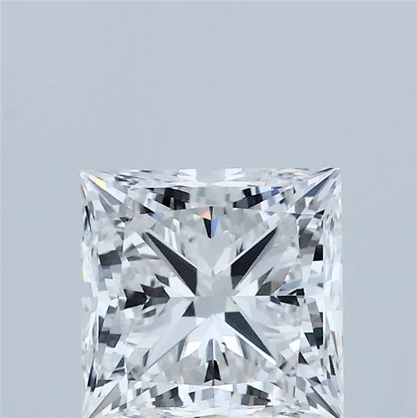 1.52 Carat Princess Lab Grown Diamond, Excellent Polish, E Color, VVS1 Clarity