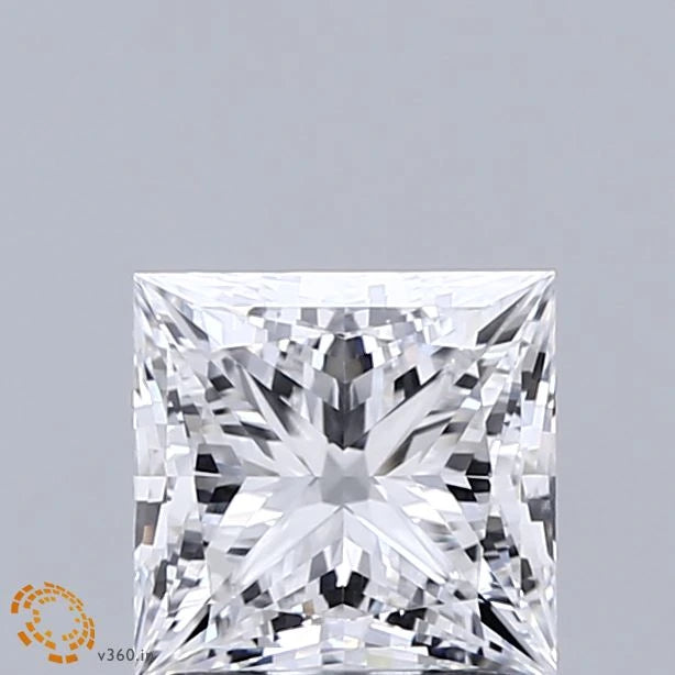 1.53 Carat Princess Lab Grown Diamond, Excellent Polish, D Color, VVS1 Clarity