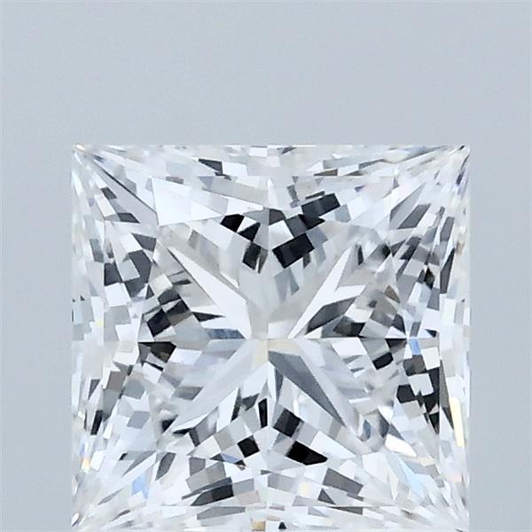1.53 Carat Princess Lab Grown Diamond, Excellent Polish, E Color, VVS1 Clarity