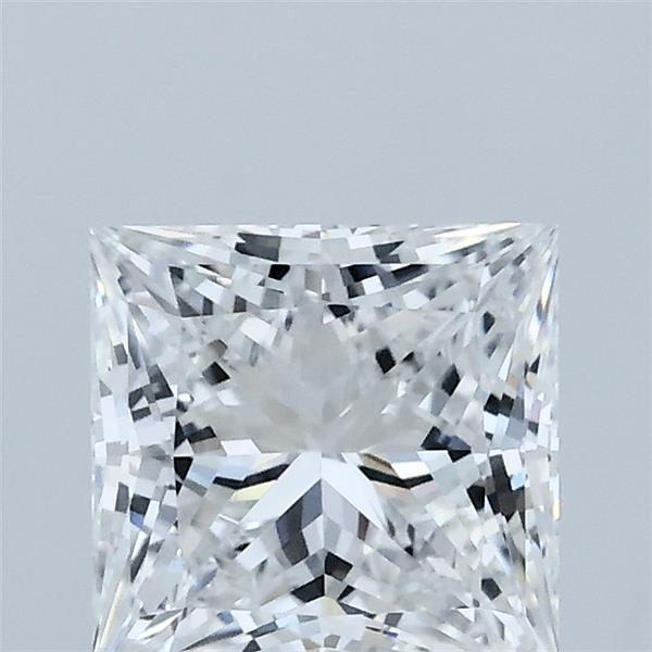 1.54 Carat Princess Lab Grown Diamond, Excellent Polish, E Color, VVS2 Clarity