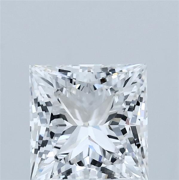 1.54 Carat Princess Lab Grown Diamond, Excellent Polish, E Color, VVS2 Clarity