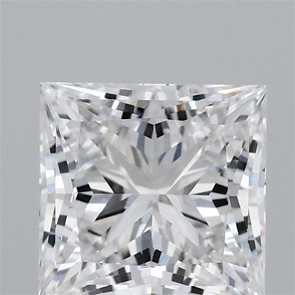 1.56 Carat Princess Lab Grown Diamond, Excellent Polish, D Color, VVS1 Clarity