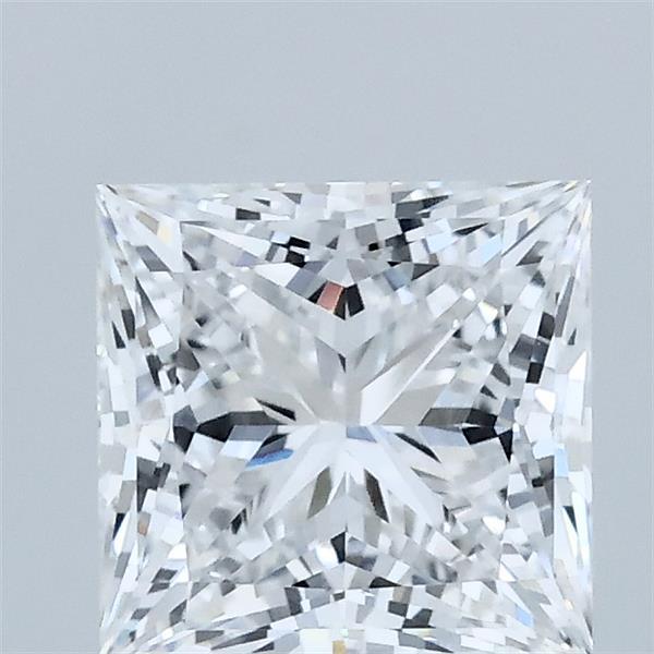 1.58 Carat Princess Lab Grown Diamond, Excellent Polish, D Color, VVS2 Clarity