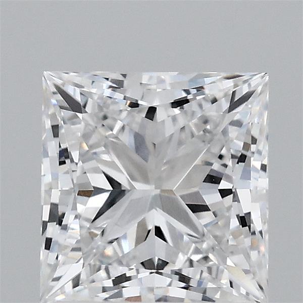 1.63 Carat Princess Lab Grown Diamond, Excellent Polish, D Color, VVS2 Clarity