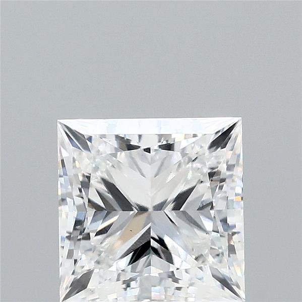 1.63 Carat Princess Lab Grown Diamond, Excellent Polish, E Color, VS1 Clarity