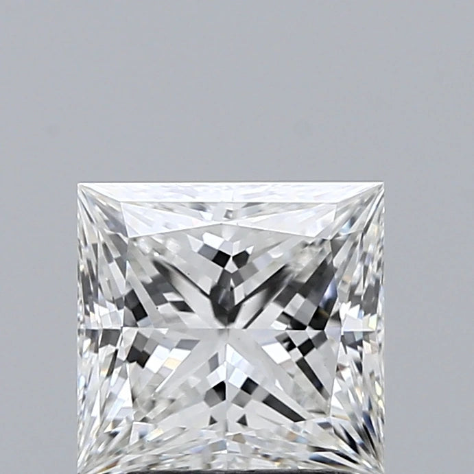 1.97 Carat Princess Lab Grown Diamond, Excellent Polish, F Color, VS1 Clarity