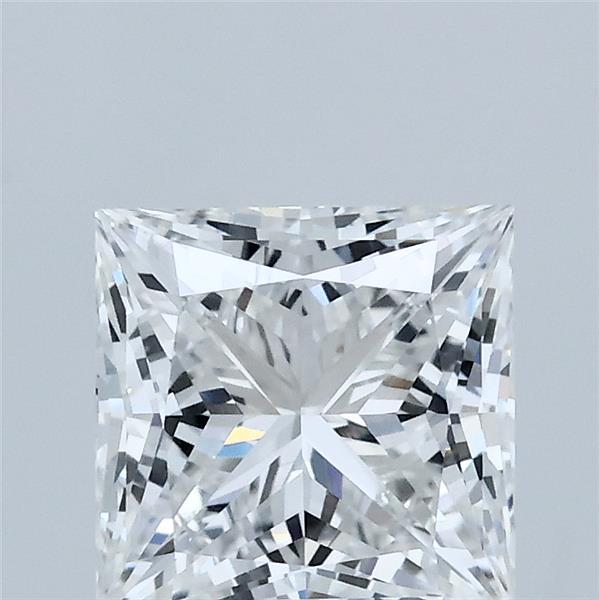 2.01 Carat Princess Lab Grown Diamond, Excellent Polish, E Color, VVS1 Clarity
