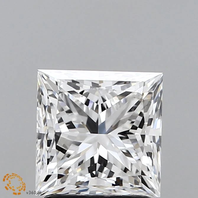 2.01 Carat Princess Lab Grown Diamond, Excellent Polish, F Color, VVS2 Clarity