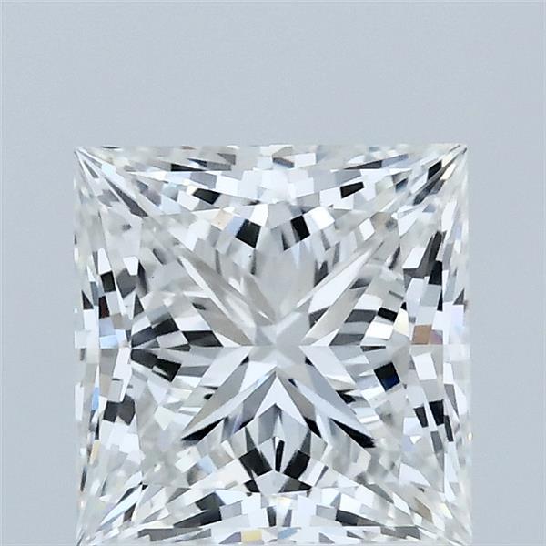 2.01 Carat Princess Lab Grown Diamond, Excellent Polish, F Color, VVS2 Clarity