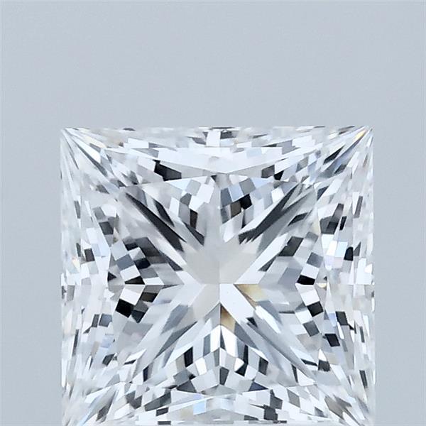 2.02 Carat Princess Lab Grown Diamond, Excellent Polish, D Color, VVS2 Clarity