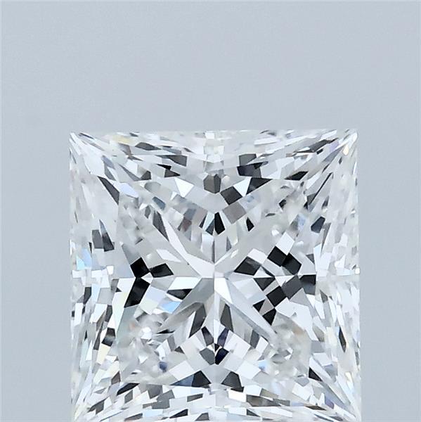 2.02 Carat Princess Lab Grown Diamond, Excellent Polish, E Color, VS1 Clarity