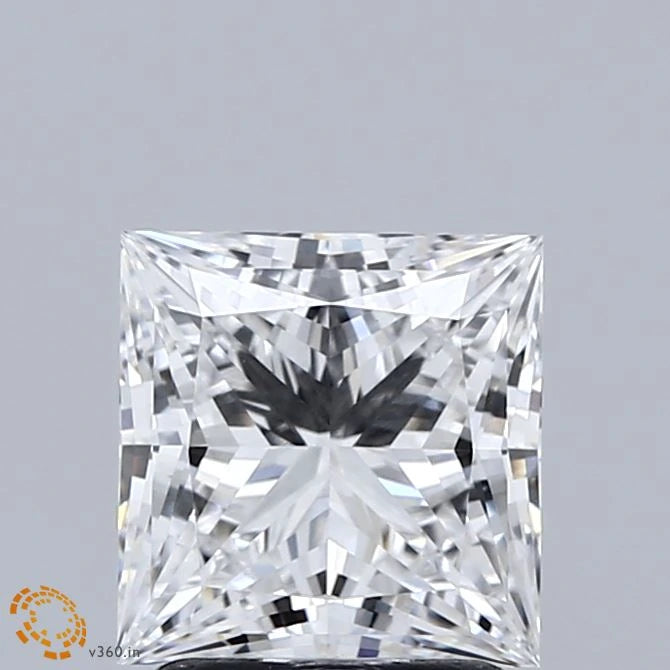 2.02 Carat Princess Lab Grown Diamond, Excellent Polish, E Color, VVS2 Clarity
