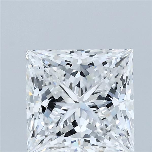2.02 Carat Princess Lab Grown Diamond, Excellent Polish, E Color, VVS2 Clarity