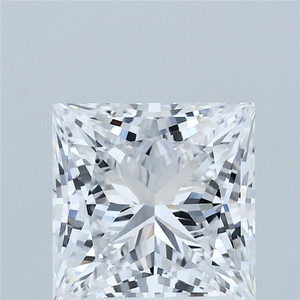2.03 Carat Princess Lab Grown Diamond, Excellent Polish, D Color, VS1 Clarity