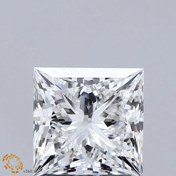 2.03 Carat Princess Lab Grown Diamond, Excellent Polish, E Color, VVS2 Clarity