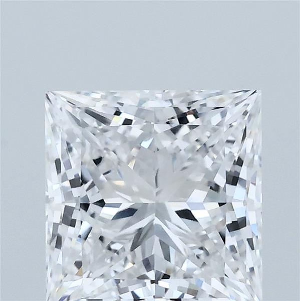 2.05 Carat Princess Lab Grown Diamond, Excellent Polish, D Color, VVS2 Clarity