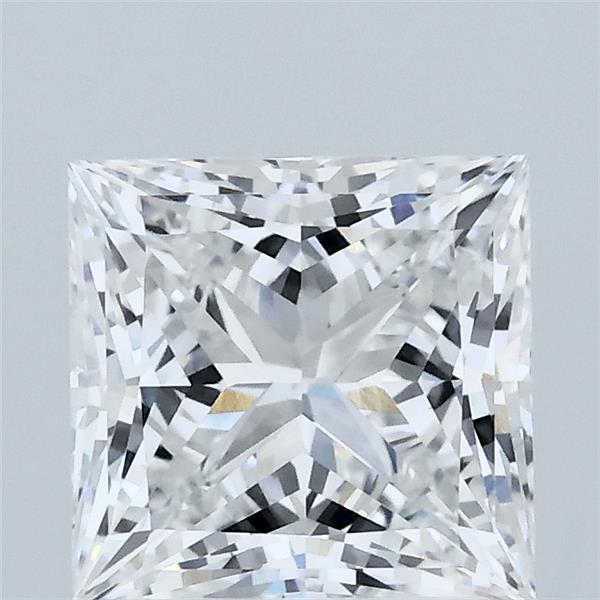 2.05 Carat Princess Lab Grown Diamond, Excellent Polish, E Color, VVS1 Clarity