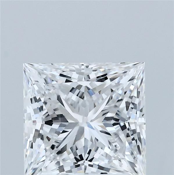 2.07 Carat Princess Lab Grown Diamond, Excellent Polish, D Color, VVS2 Clarity