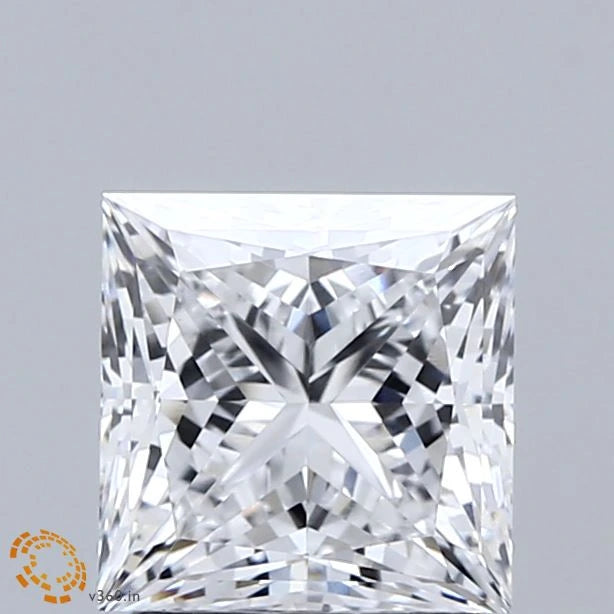 2.07 Carat Princess Lab Grown Diamond, Excellent Polish, D Color, VVS2 Clarity