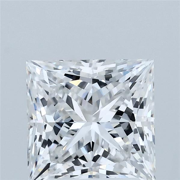 2.08 Carat Princess Lab Grown Diamond, Excellent Polish, E Color, VS1 Clarity