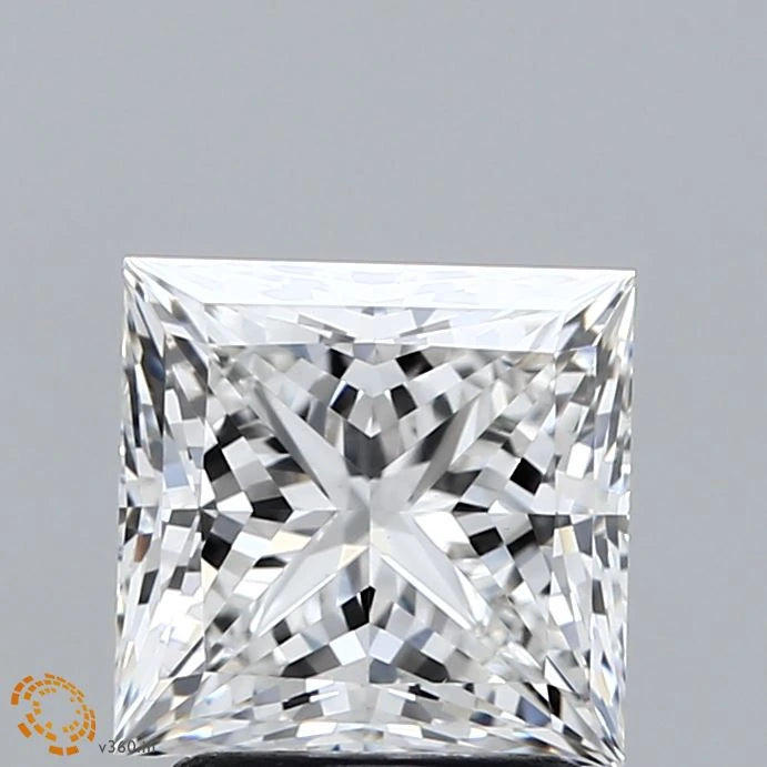 2.26 Carat Princess Lab Grown Diamond, Excellent Polish, F Color, VS1 Clarity