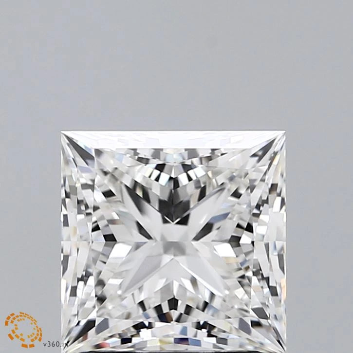 2.70 Carat Princess Lab Grown Diamond, Excellent Polish, F Color, VVS2 Clarity